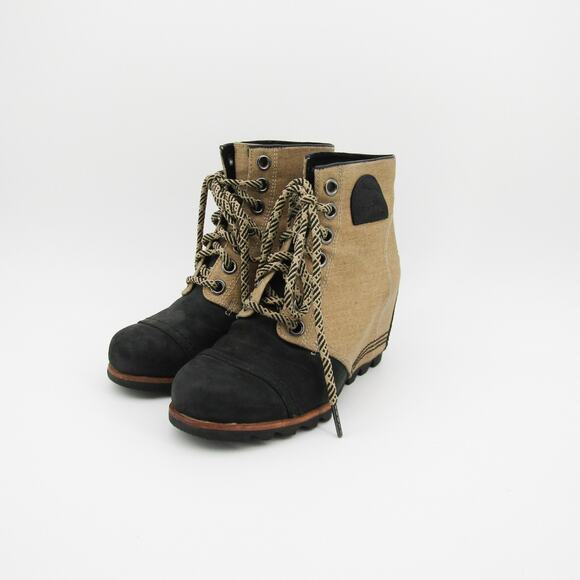 Sorel Boots Womens Size 7 EU 38 Joan of Arctic Wedge PDX 1964 Ankle Tan - Picture 6 of 9